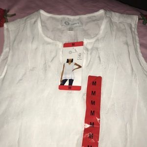 Bright White Casual Sheer shirt